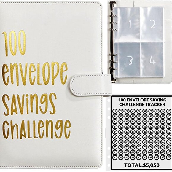 100 Envelopes Money Saving Challenge, 100 Envelope Challenge Binder, Easy and Fu - Picture 1 of 5